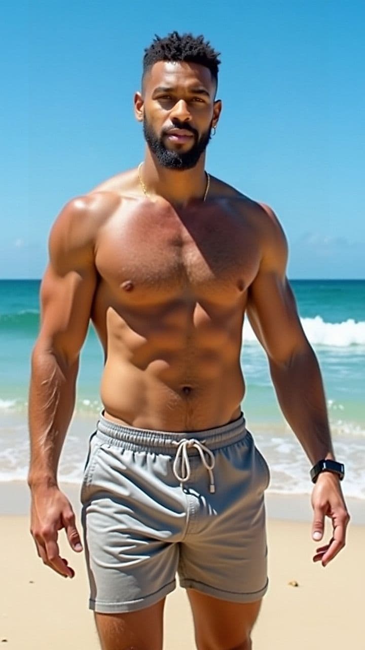 Beach Day - Photo AI generated