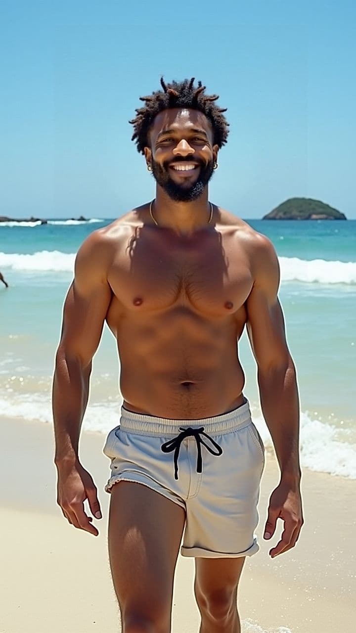 Beach Day - Photo AI generated